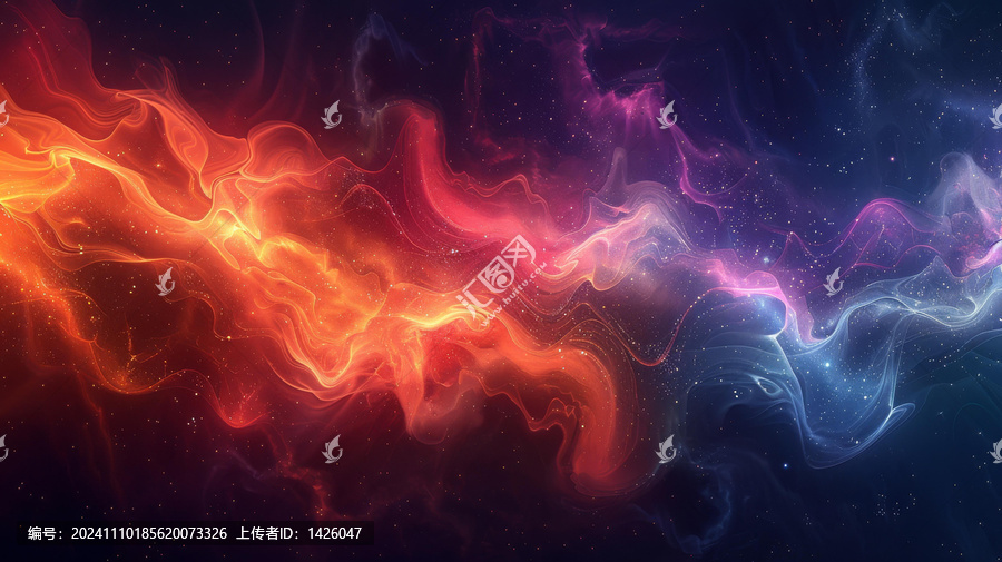抽象彩色能量流