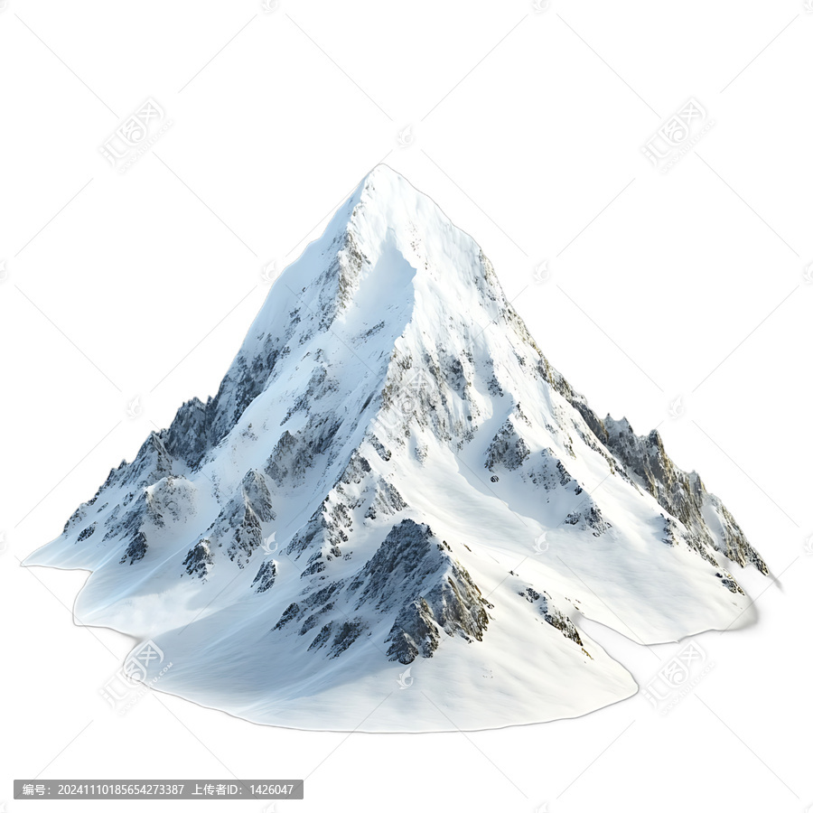 [免摳素材]雪峰山脈景觀圖