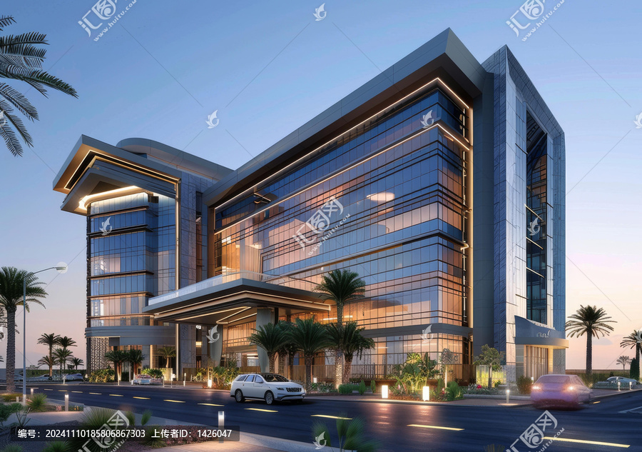 現(xiàn)代商務(wù)中心大樓建筑設(shè)計
