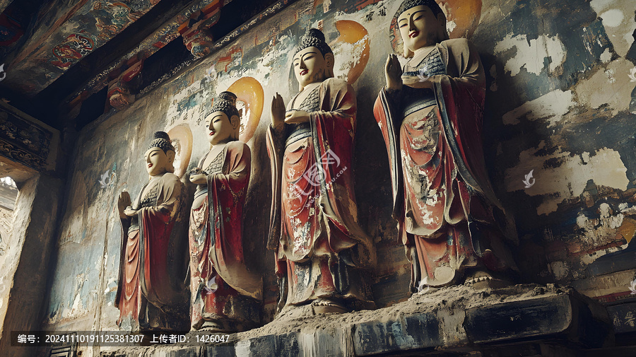 中國古代石窟寺壁畫上的佛像
