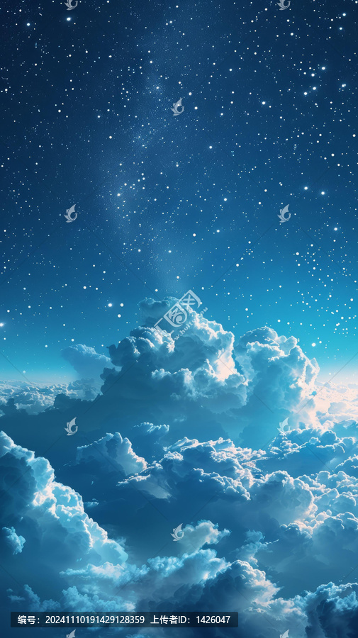 星空下的云海