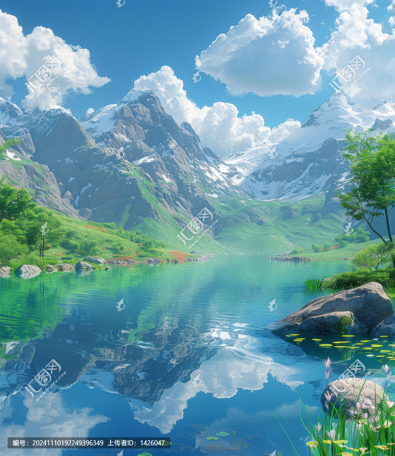 壯麗山湖美景