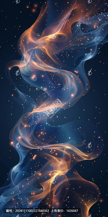 宇宙星云抽象流動之美