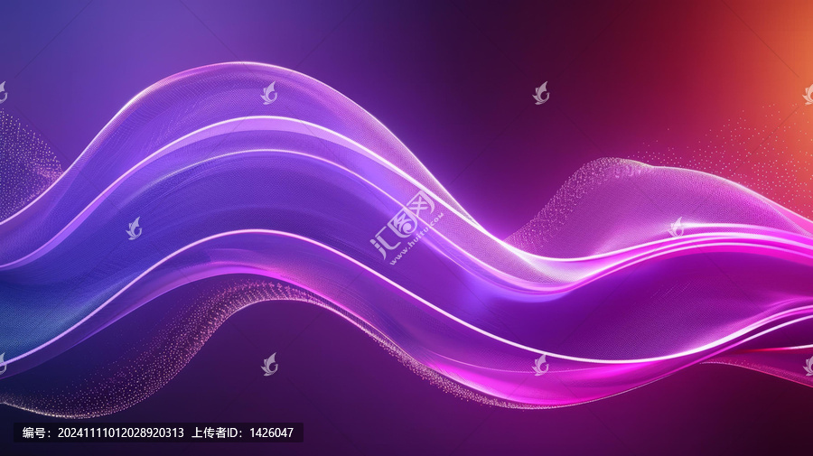 漸變背景上的流動(dòng)粒子