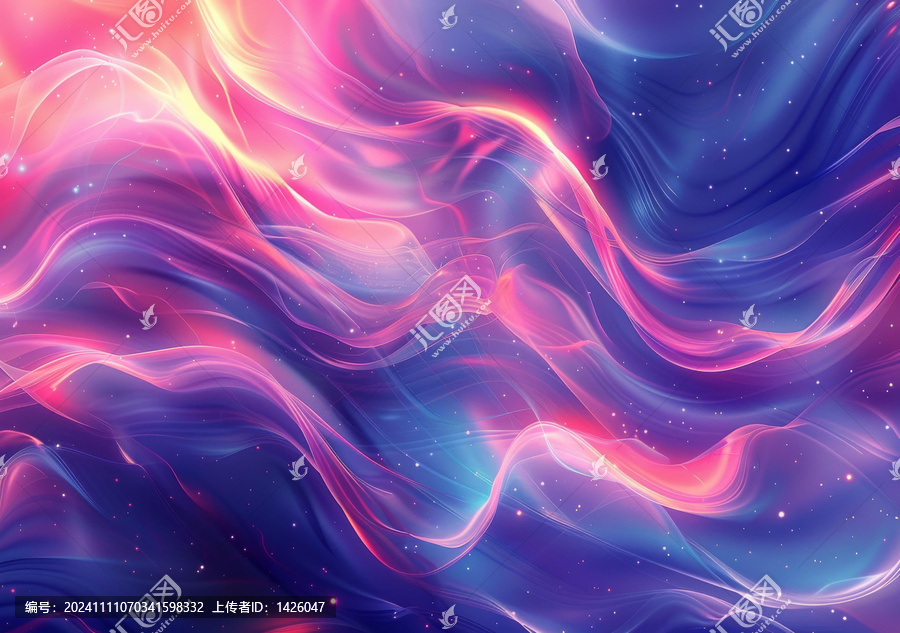 抽象色彩流淌線條背景圖