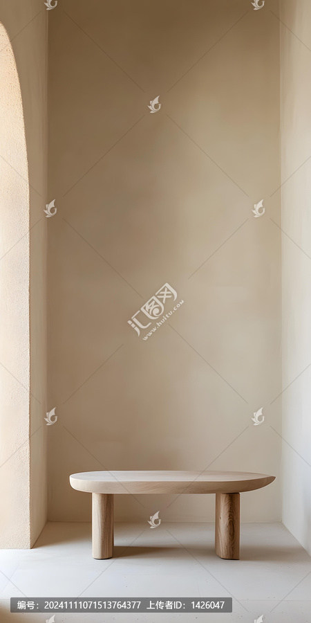 極簡主義室內(nèi)現(xiàn)代木質(zhì)咖啡桌