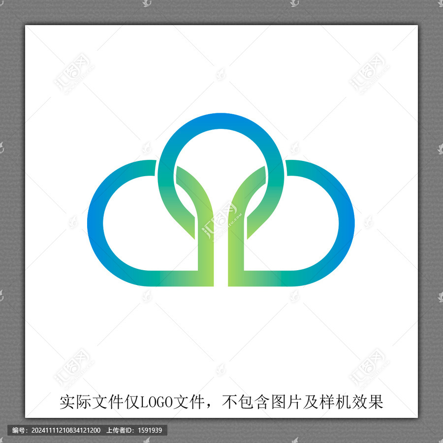 漢字業(yè)創(chuàng)意心形LOGO設(shè)計