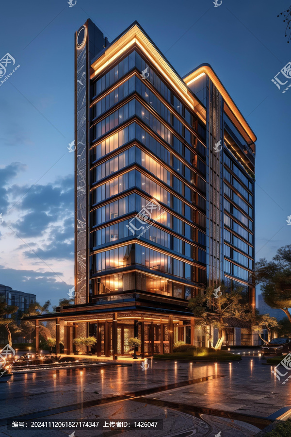 現(xiàn)代高層建筑夜景設(shè)計