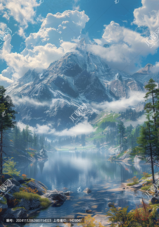 壯麗山湖美景