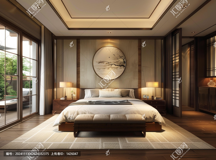 現(xiàn)代中式風(fēng)格臥室設(shè)計(jì)