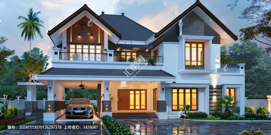 現(xiàn)代凱拉拉風(fēng)格住宅外觀設(shè)計