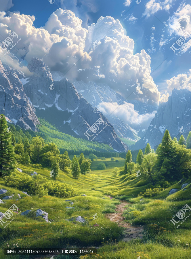 壯麗山谷風(fēng)光