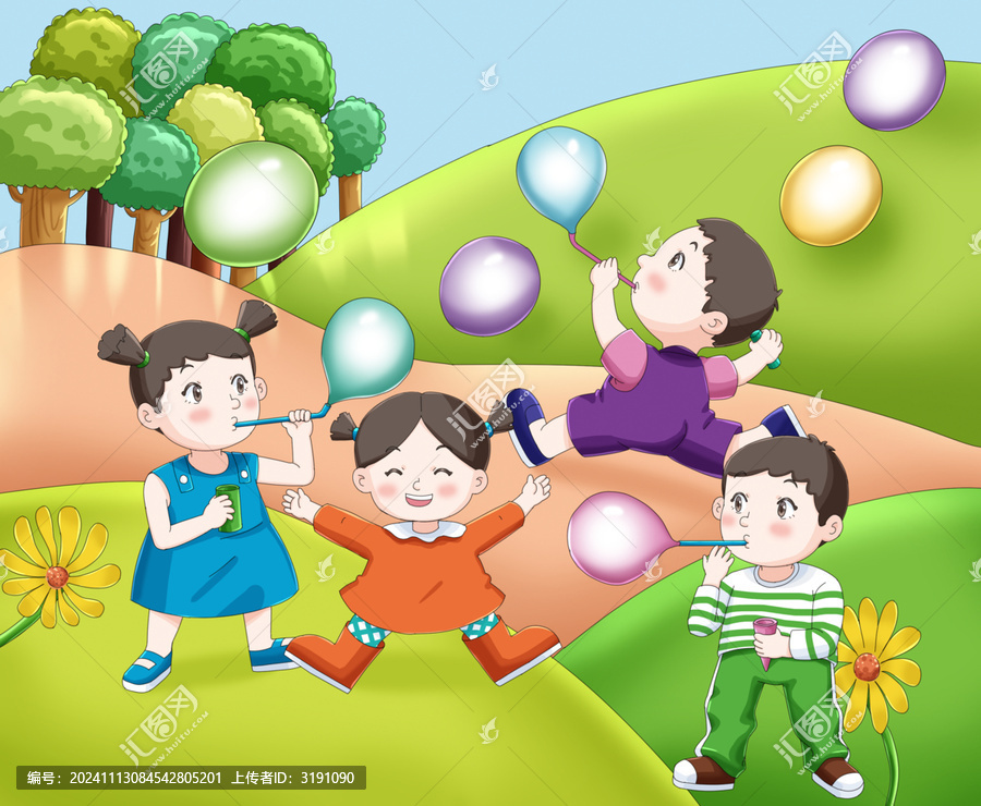吹泡泡