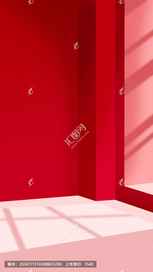 紅色場景紅背景