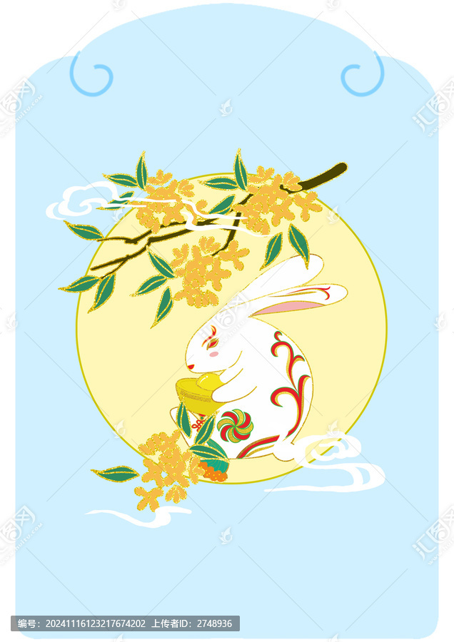 桂花兔子
