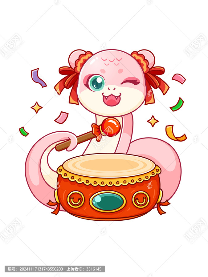 蛇年IP卡通形象之鴻運(yùn)當(dāng)頭