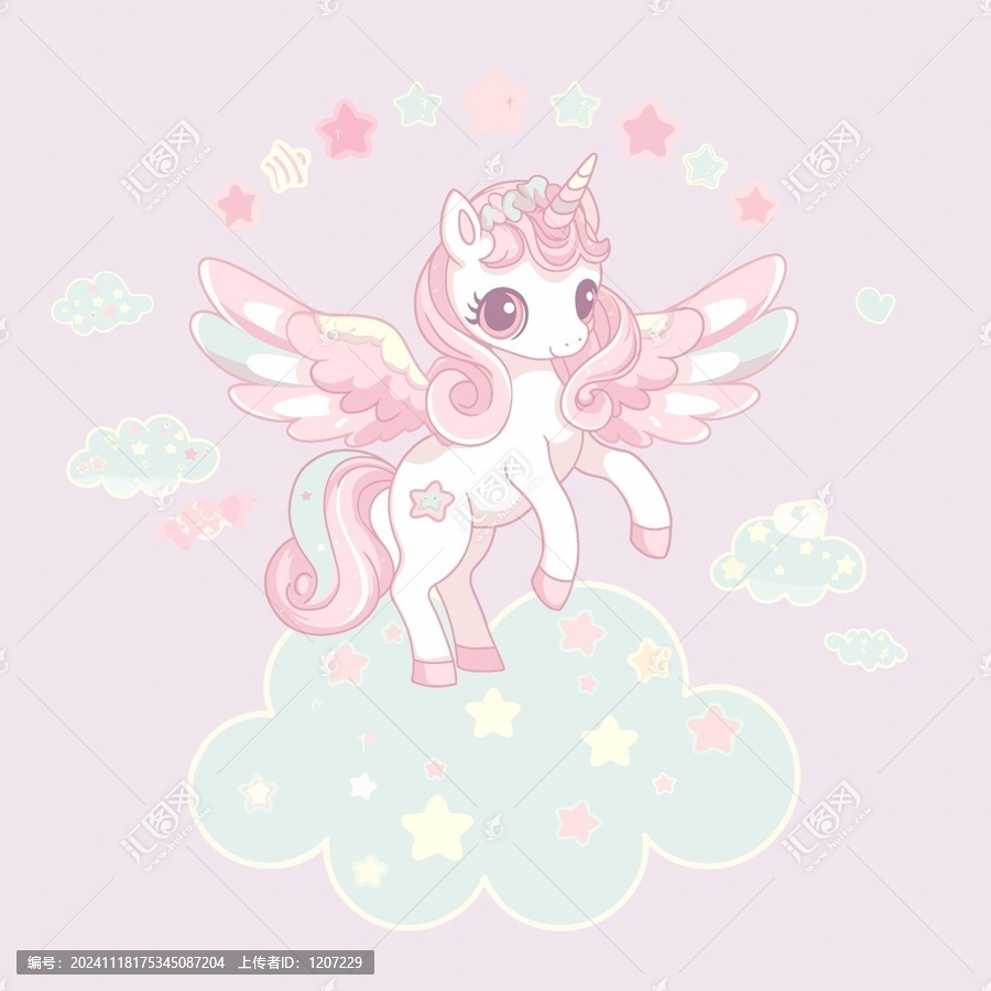 卡通可愛(ài)獨(dú)角獸