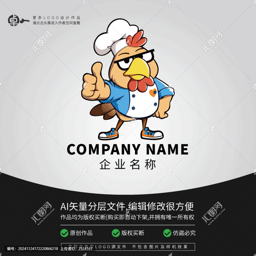 麻雀廚師餐飲小吃美食LOGO
