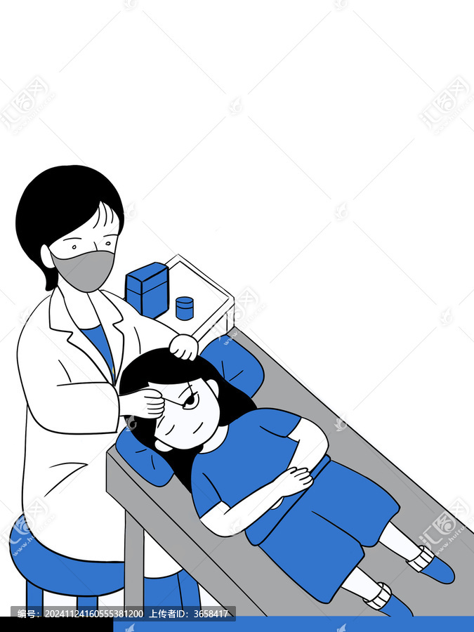 瞼緣深部清潔插畫海報(bào)