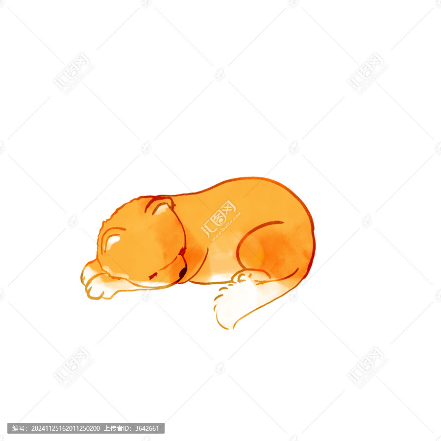 狗趴著睡覺(jué)免扣動(dòng)物素材
