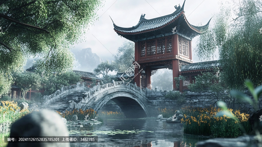 中國風(fēng)場景