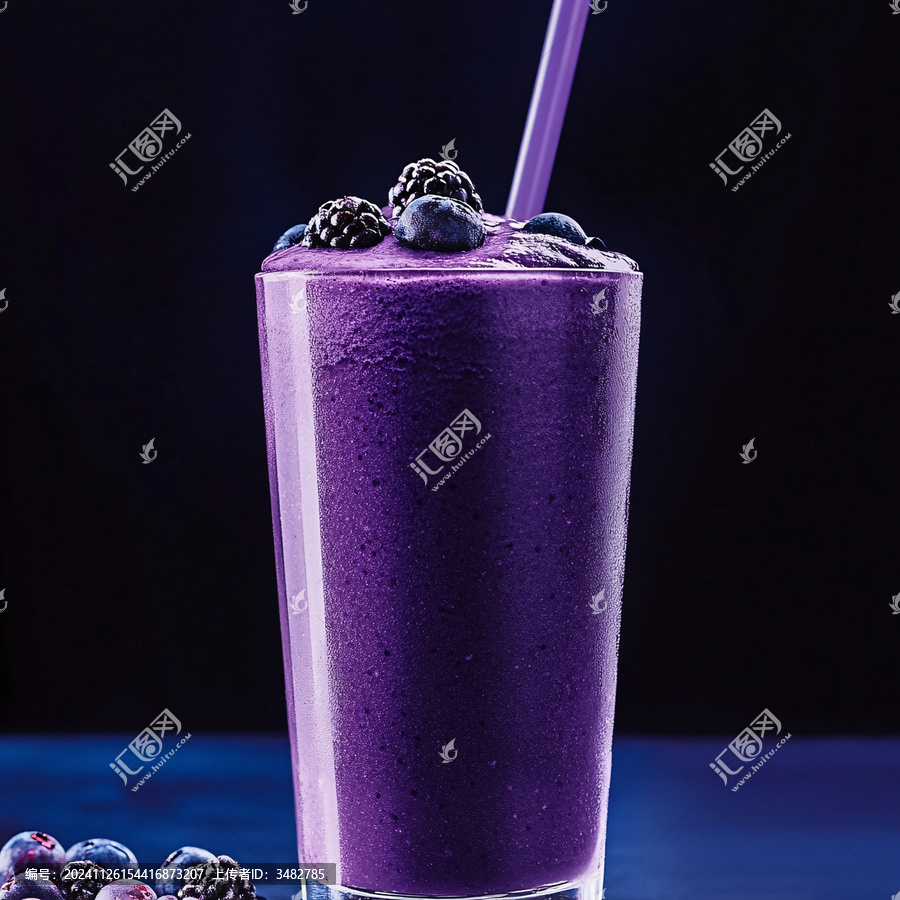 藍莓純味冰沙