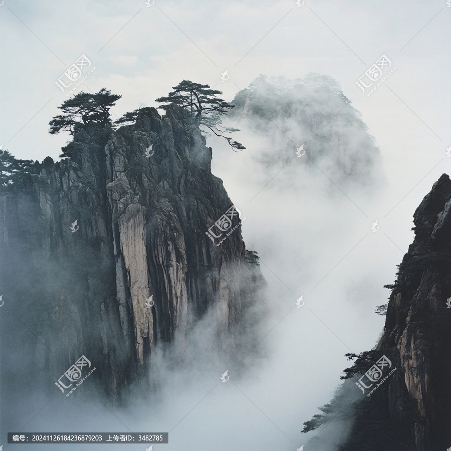 云海風(fēng)光奇松怪石