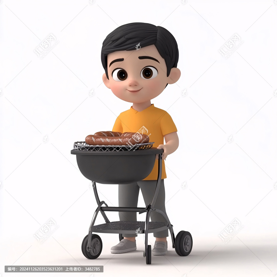 烤肉卡通人物ip
