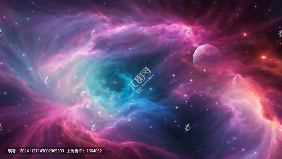 粉色星空