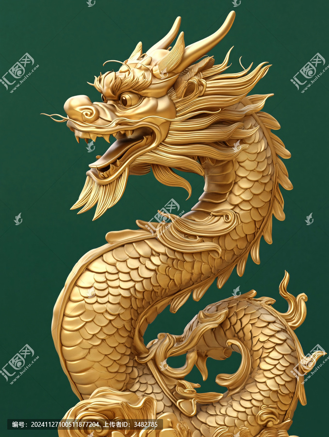 金色龍紋金龍蒼龍青龍