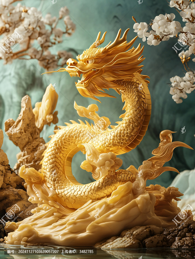 國潮風(fēng)蛟龍得水