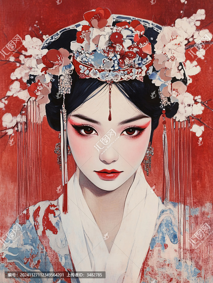 中國(guó)風(fēng)戲曲美女