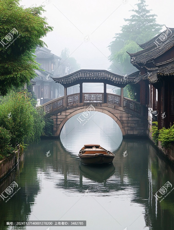 煙雨小橋