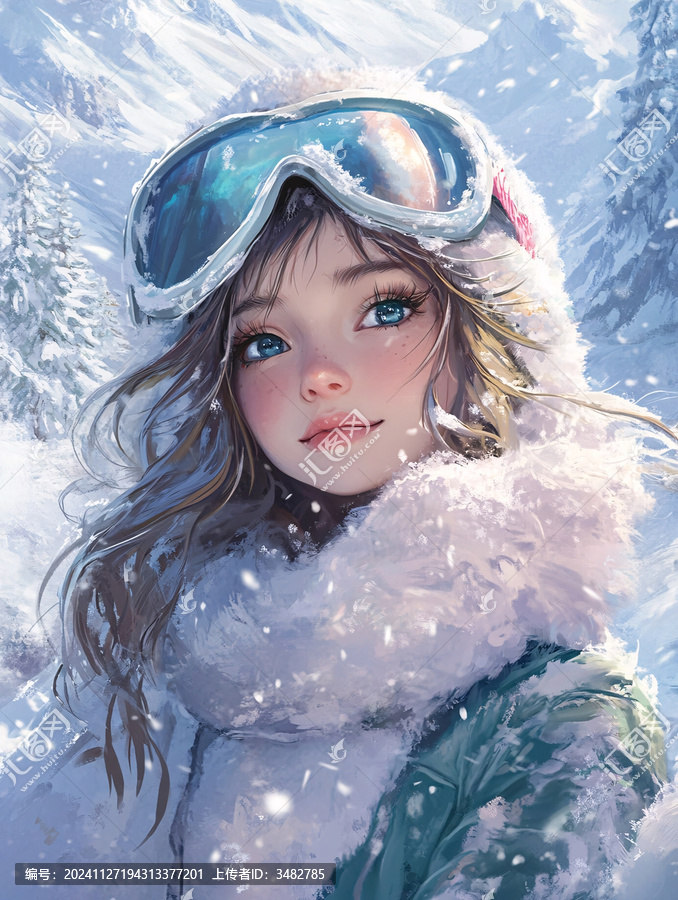 雪中女孩