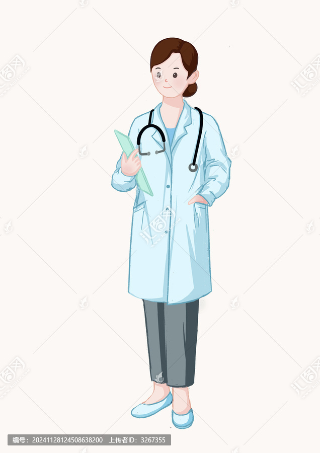 職業(yè)女醫(yī)生插畫免扣素材