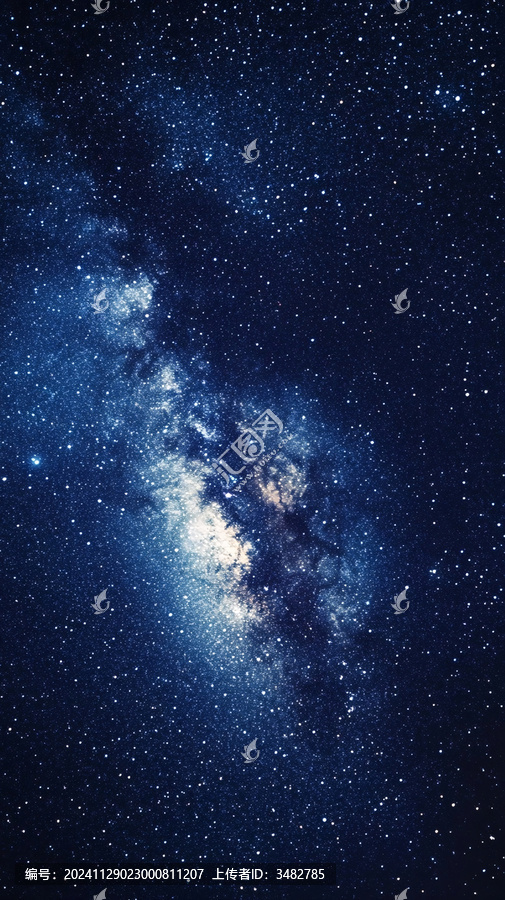 藍(lán)色星空銀河宇宙