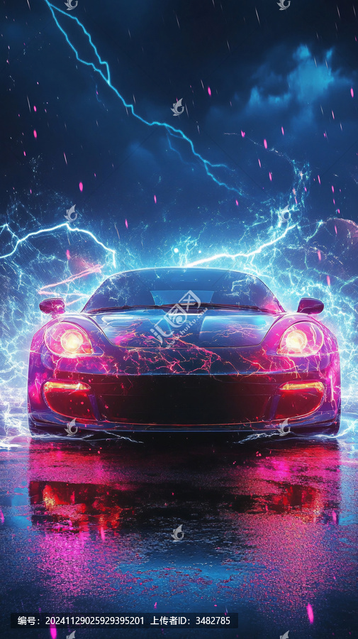 發(fā)光的車酷炫車