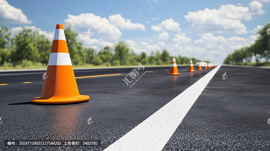 一列路錐