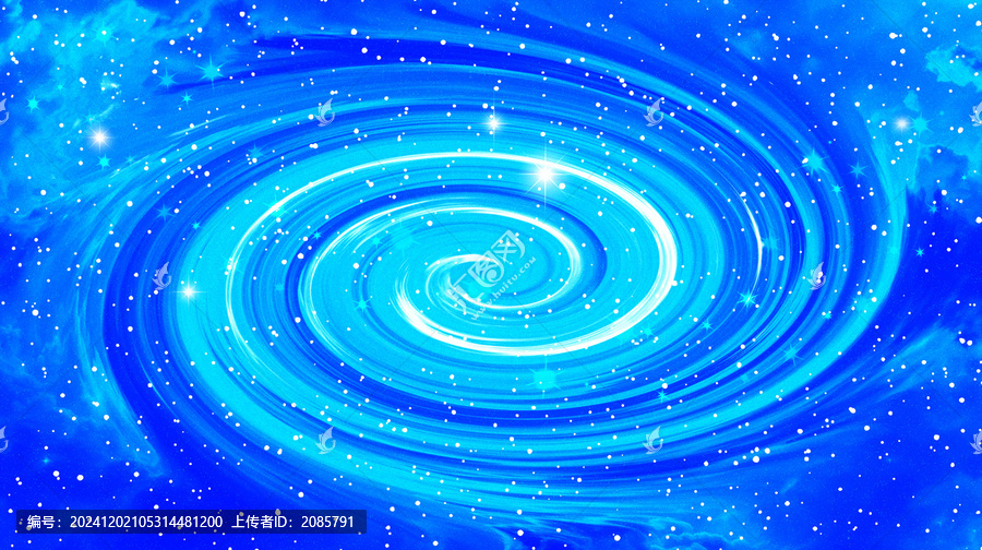 藍(lán)色星空旋渦背景