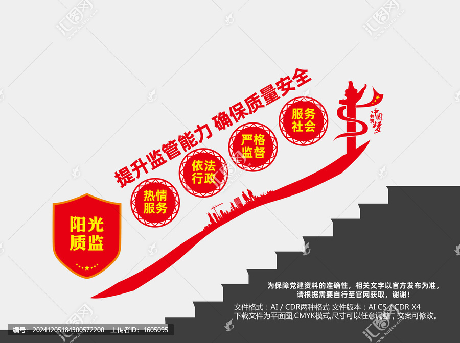 質(zhì)監(jiān)局樓梯文化墻