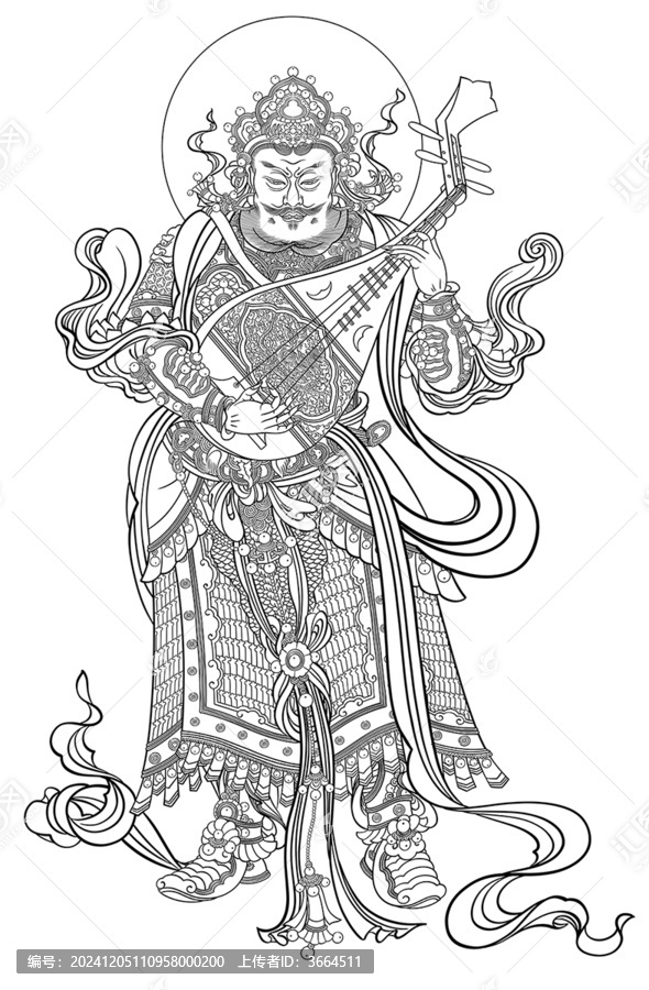 東方持國天王提多羅吒
