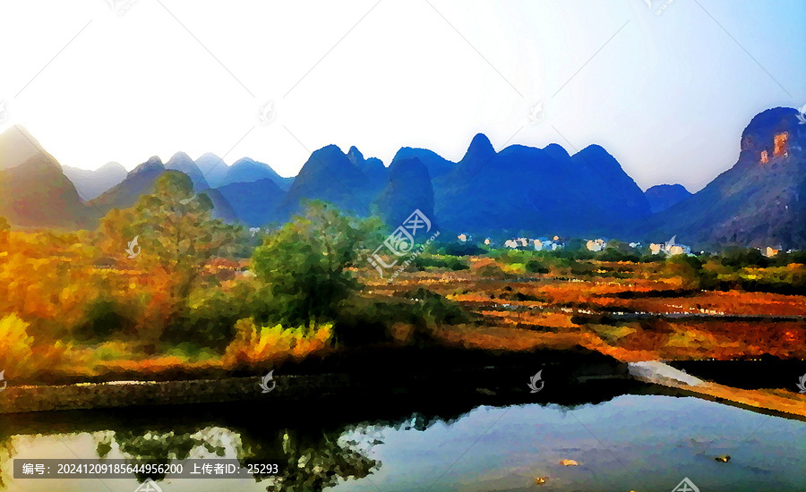 廣西山水油畫(huà)