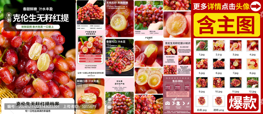 克倫生無籽紅提詳情