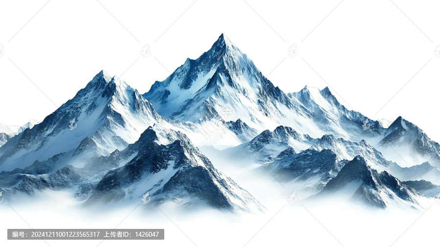 [免摳素材]雄偉壯麗的雪山群峰