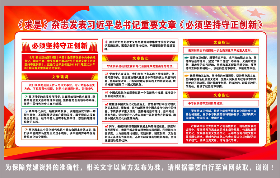 必須堅(jiān)持守正創(chuàng)新