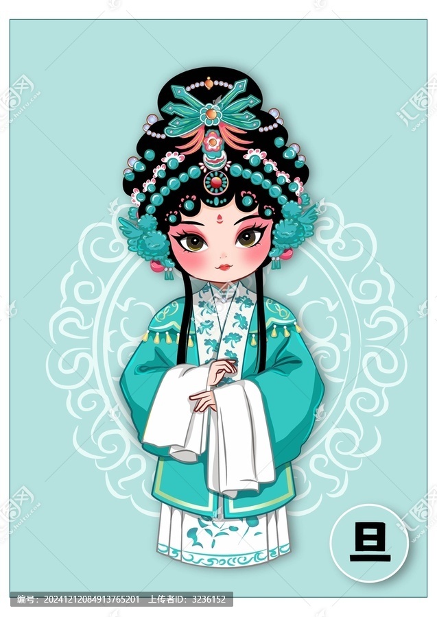 京劇人物旦
