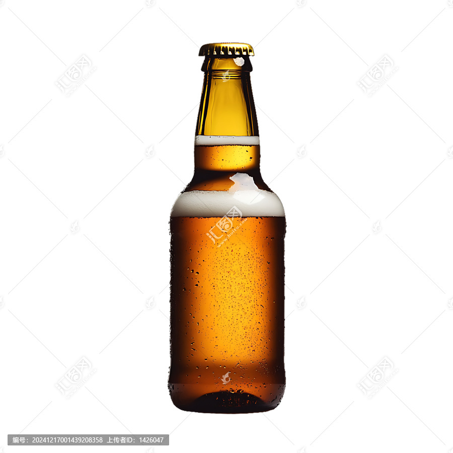 [免摳素材]冰鎮(zhèn)啤酒瓶特寫