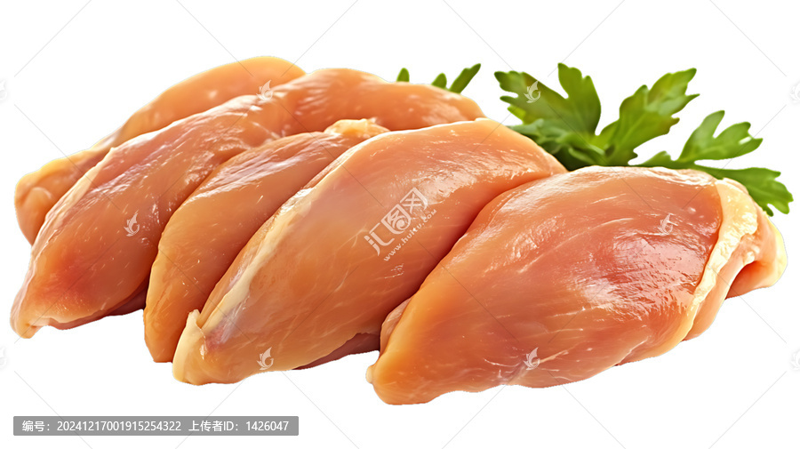 [免摳素材]新鮮生雞胸肉塊特寫