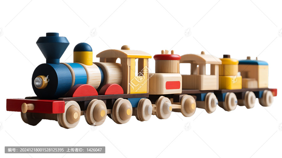 [免摳素材]兒童木制玩具火車套裝