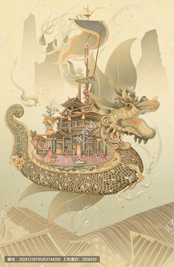 國(guó)潮端午節(jié)插畫(huà)